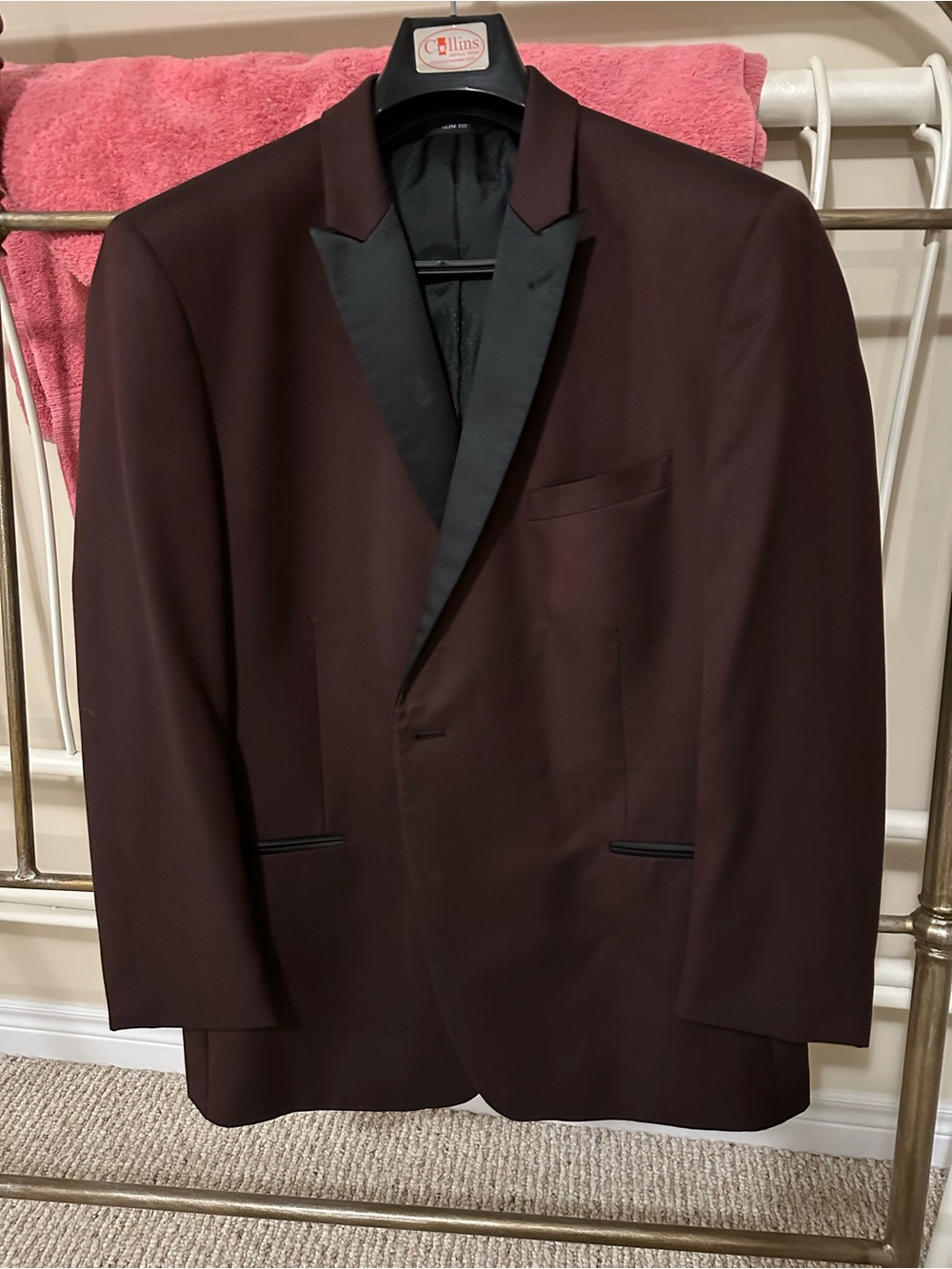 IKE Behar super 120s wool Burgundy Blazer